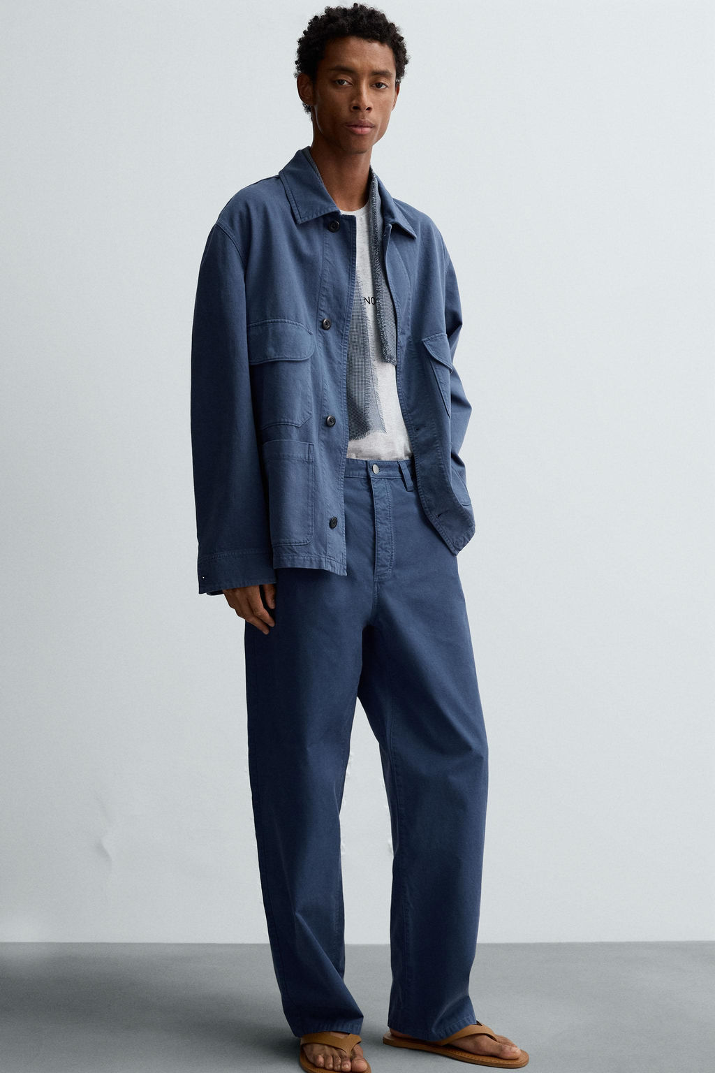 WASHED STRAIGHT-LEG TROUSERS - Zara фото 15