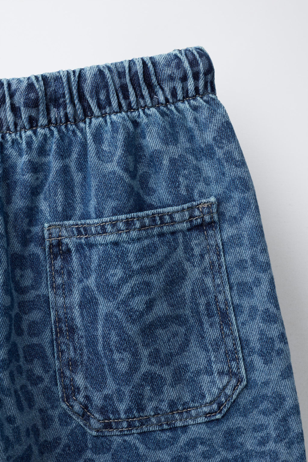 JEANS WIDE LEG ANIMAL PRINT / Azul - Zara фото 4