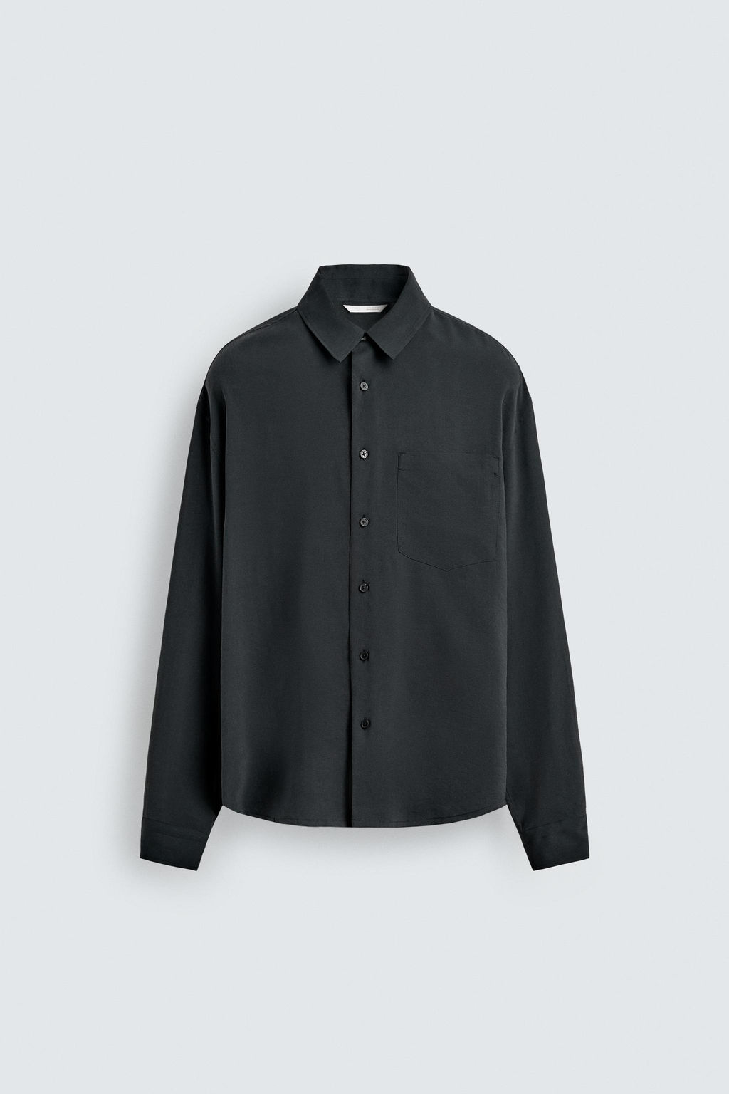 CAMISA FLUIDA RELAXED FIT / Negro - Zara фото 7