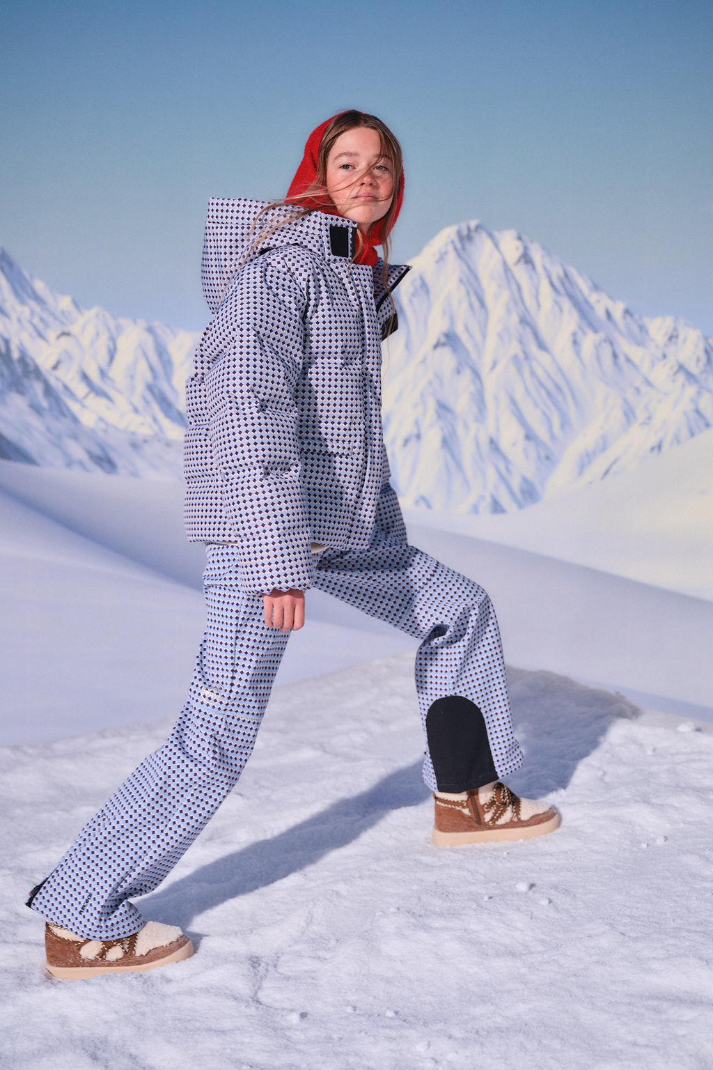 GEOMETRIC PRINT 80% DOWN AND 20% FEATHER PUFFER JACKET WATER-RESISTANT AND WINDPROOF RECCO® SYSTEM SKI COLLECTION - Zara фото 14