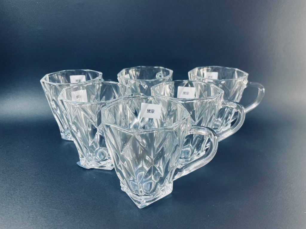 Набор кружек 6 шт 180 мл h-8 см., d-7,5 см. в уп. , арт. 218 DM