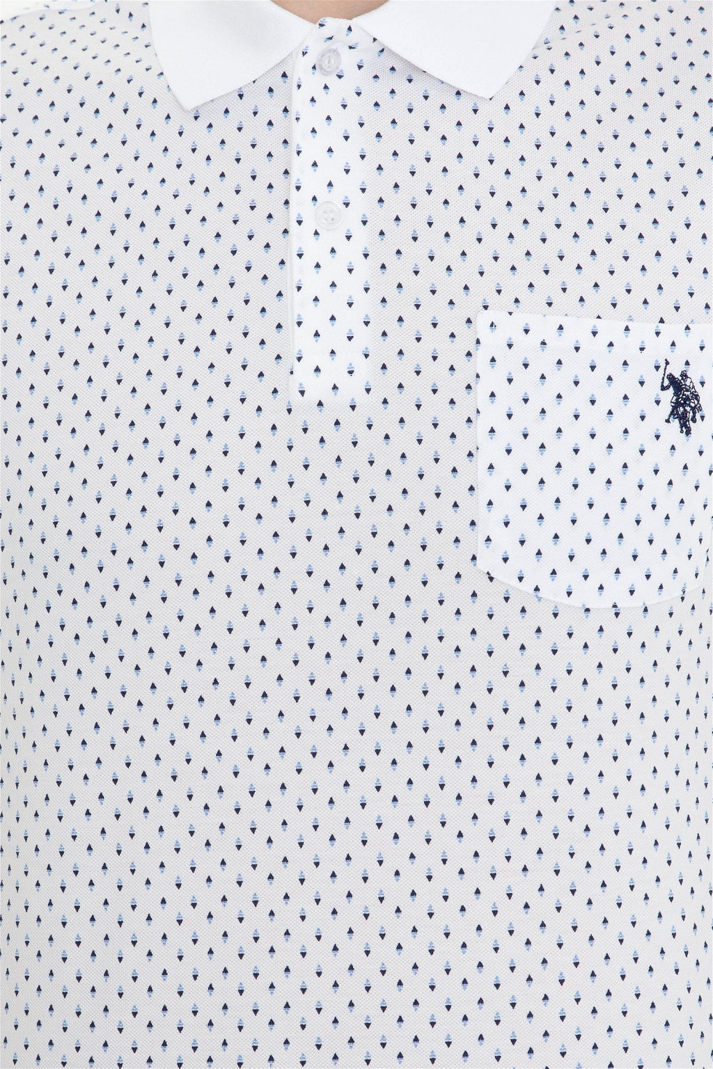 U. S. Polo Assn Мужская темно-синяя футболка с воротником-поло - U.s. polo assn фото 12