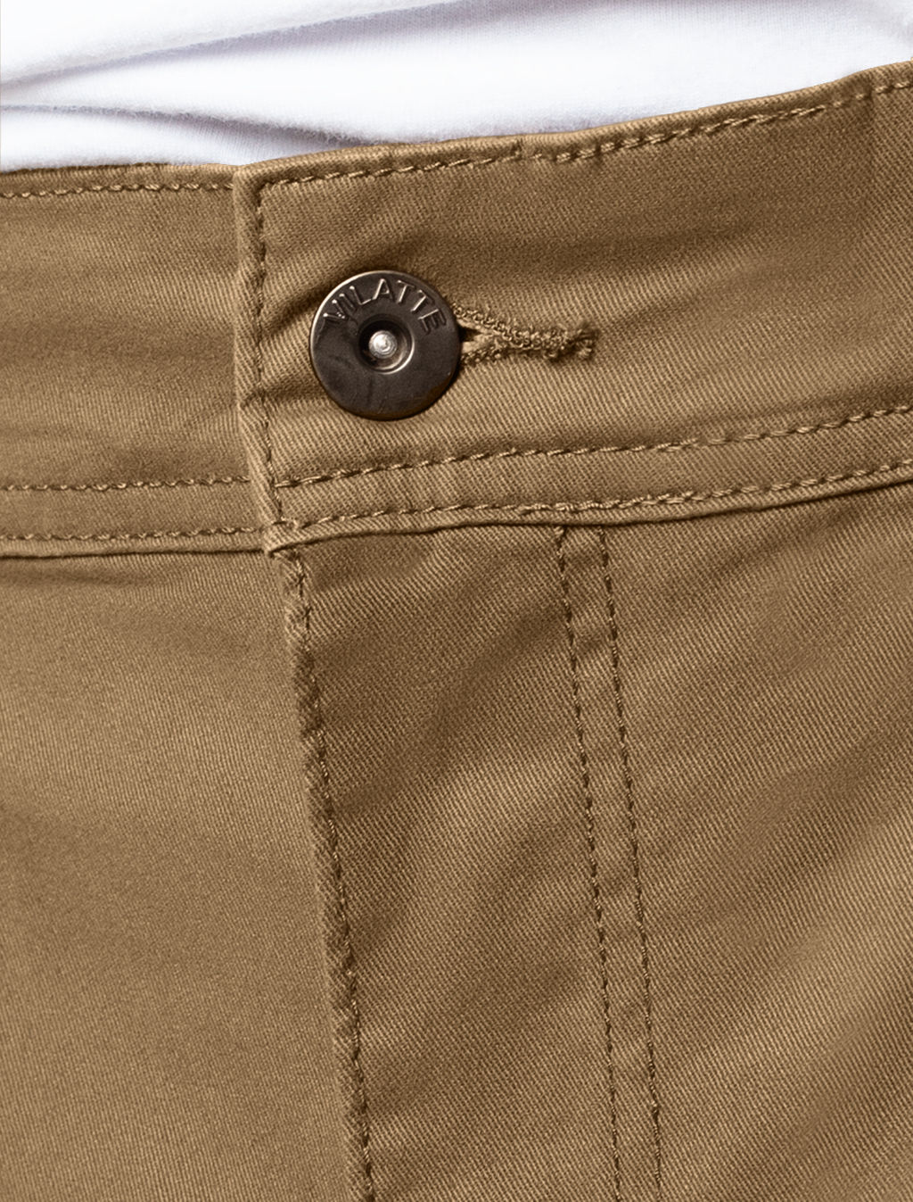 VILATTE / Брюки из плотного хлопка с эластаном  фото 3