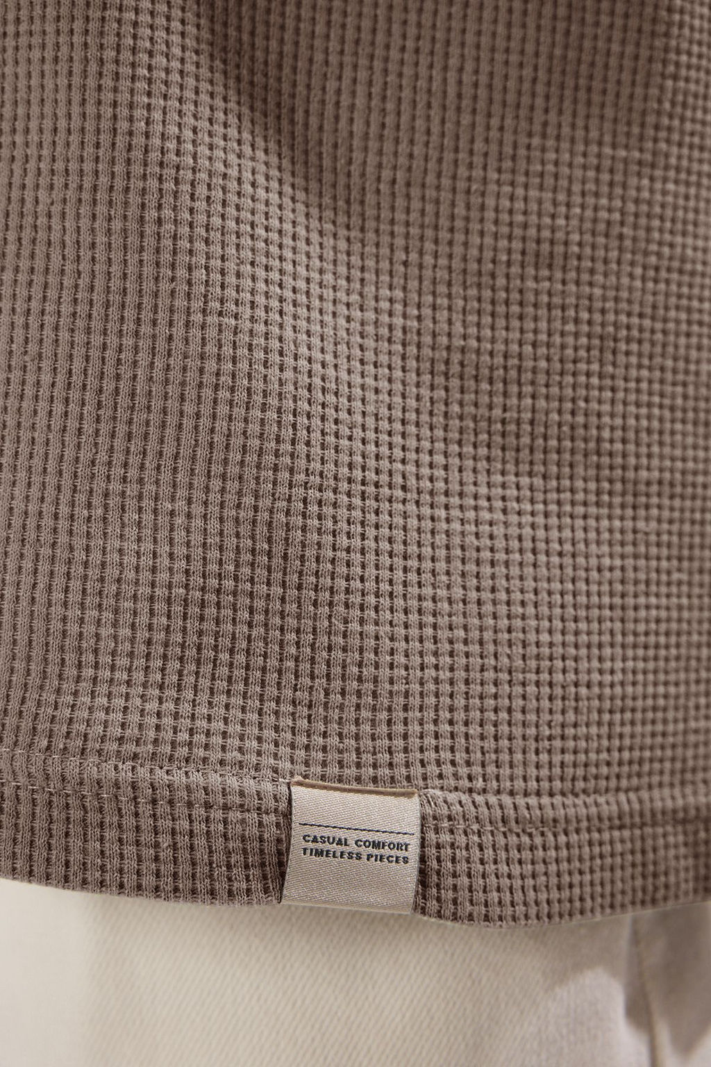 Tas Oversize/Genis Kesim Renk Bloklu Dokulu T-Shirt TMNSS25TS00065