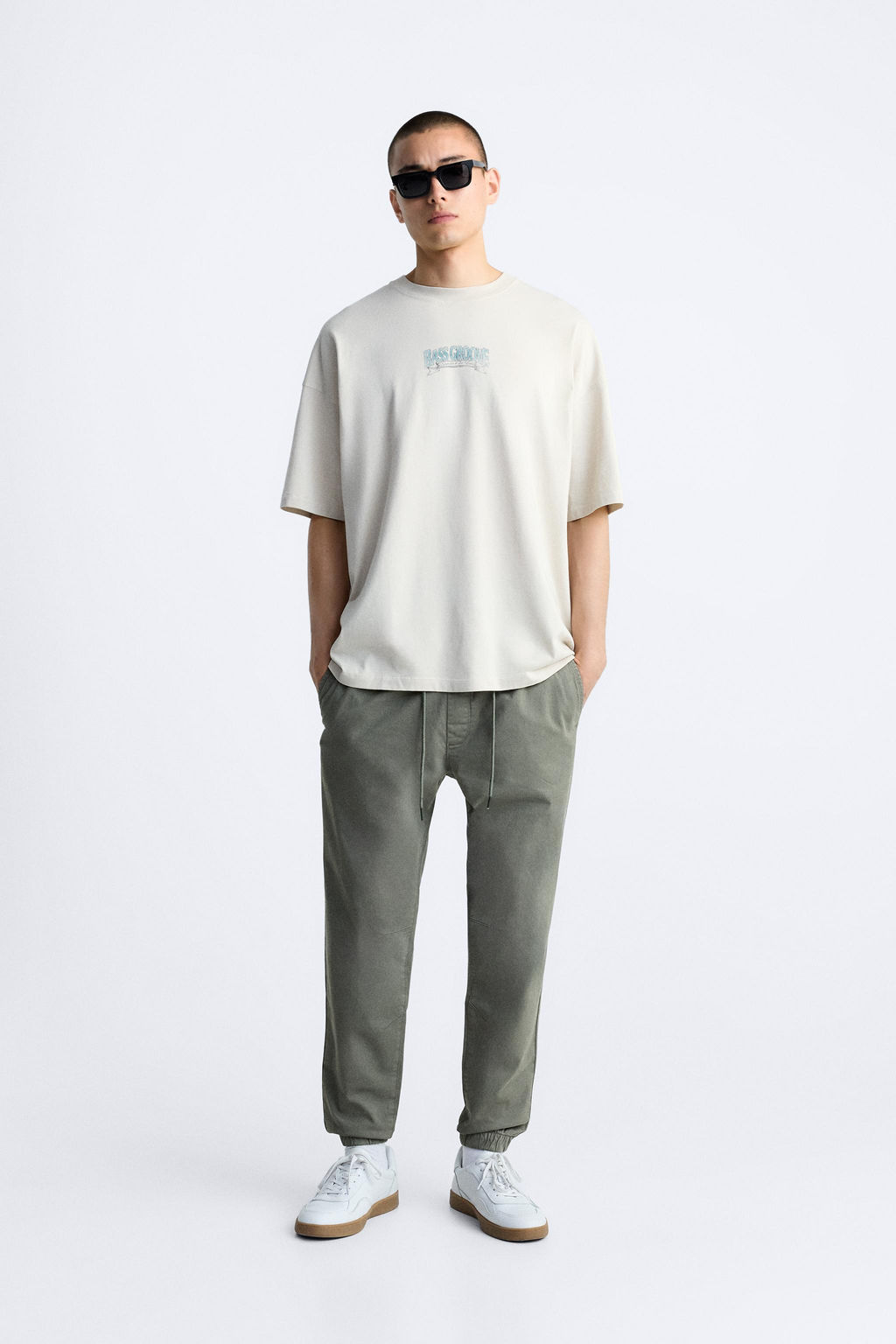FADED JOGGER WAIST TROUSERS
