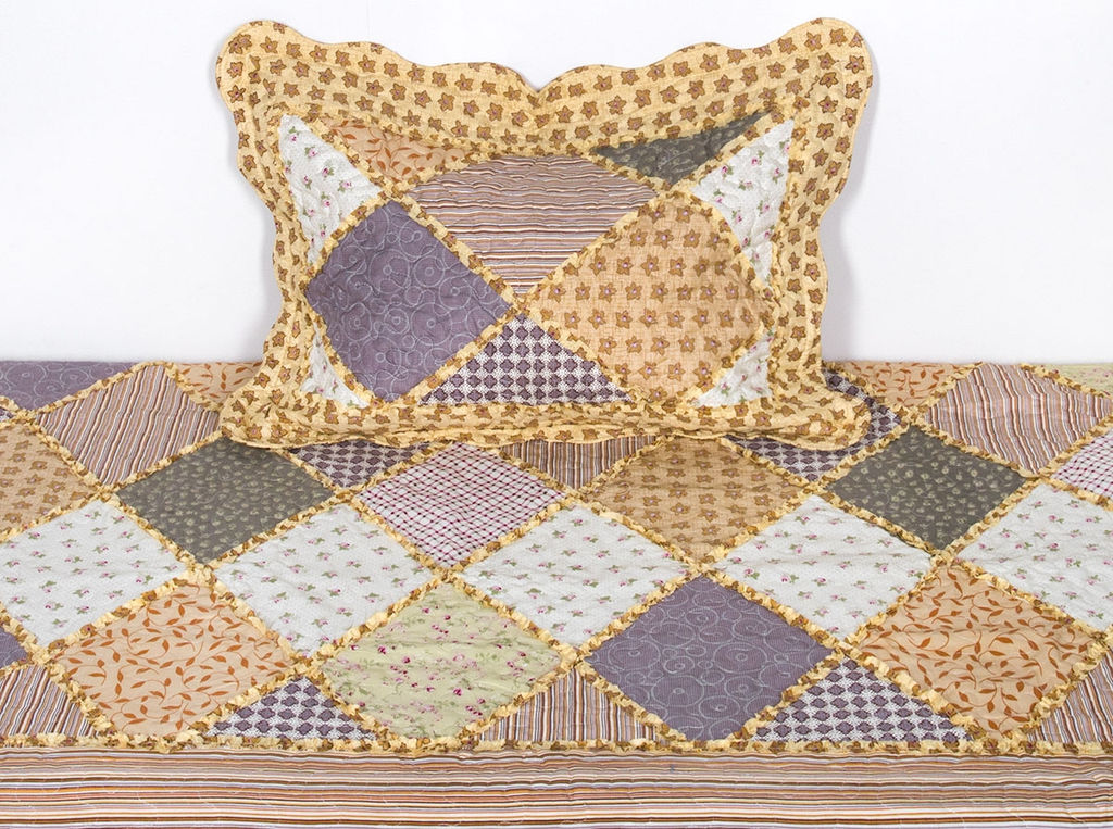 Покрывало "Винтаж" (коттон) 1.5-спальное (1 наволочка)