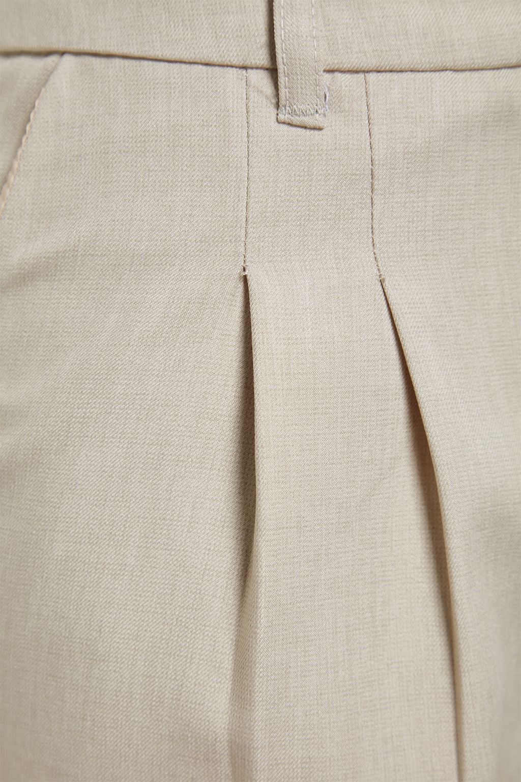 Vizon Wide Leg/Genis Paca Pilili Dokuma Pantolon TWOAW22PL0475