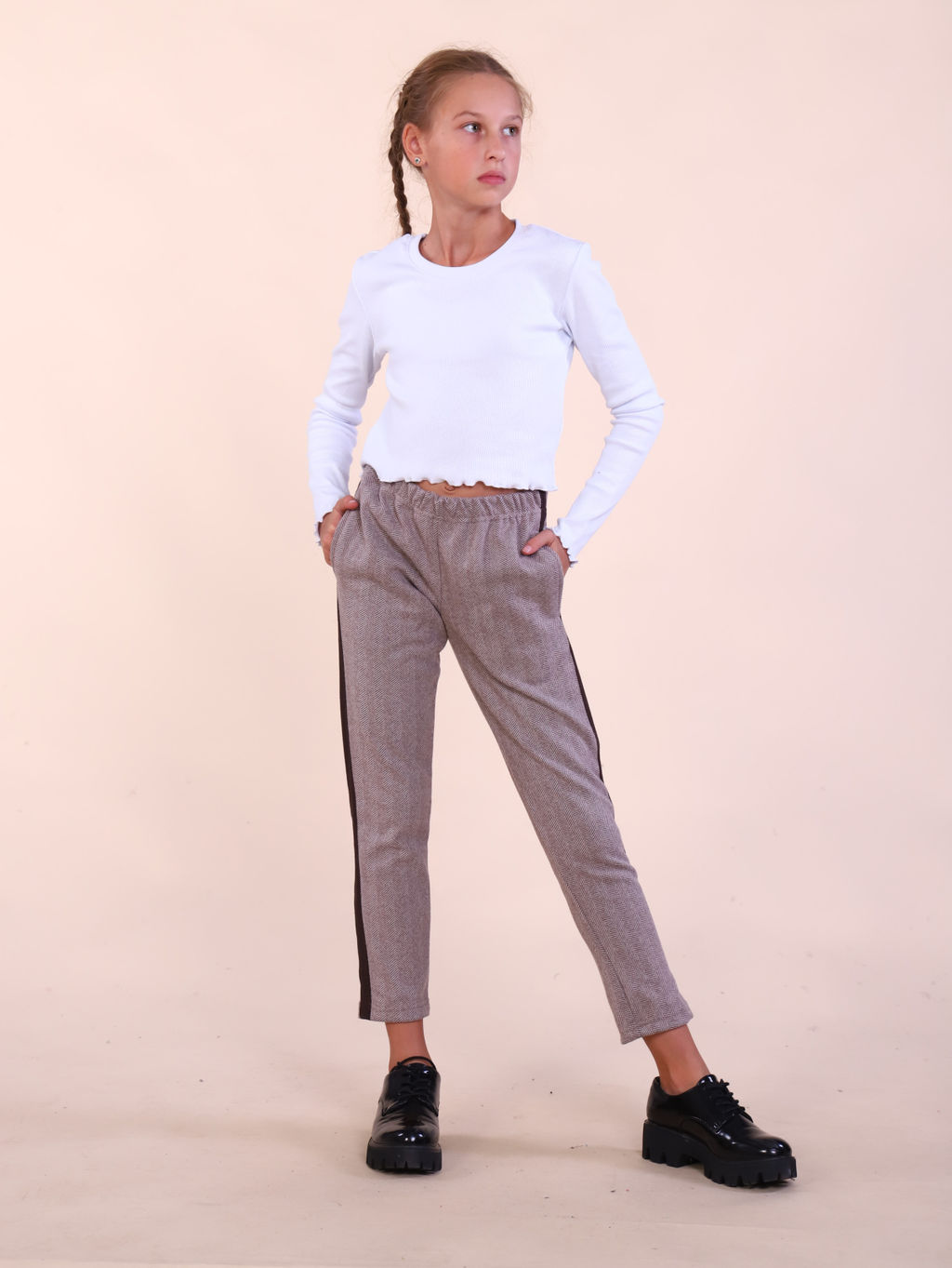 Брюки Салли-1 бежевый - Ладошки фото 2