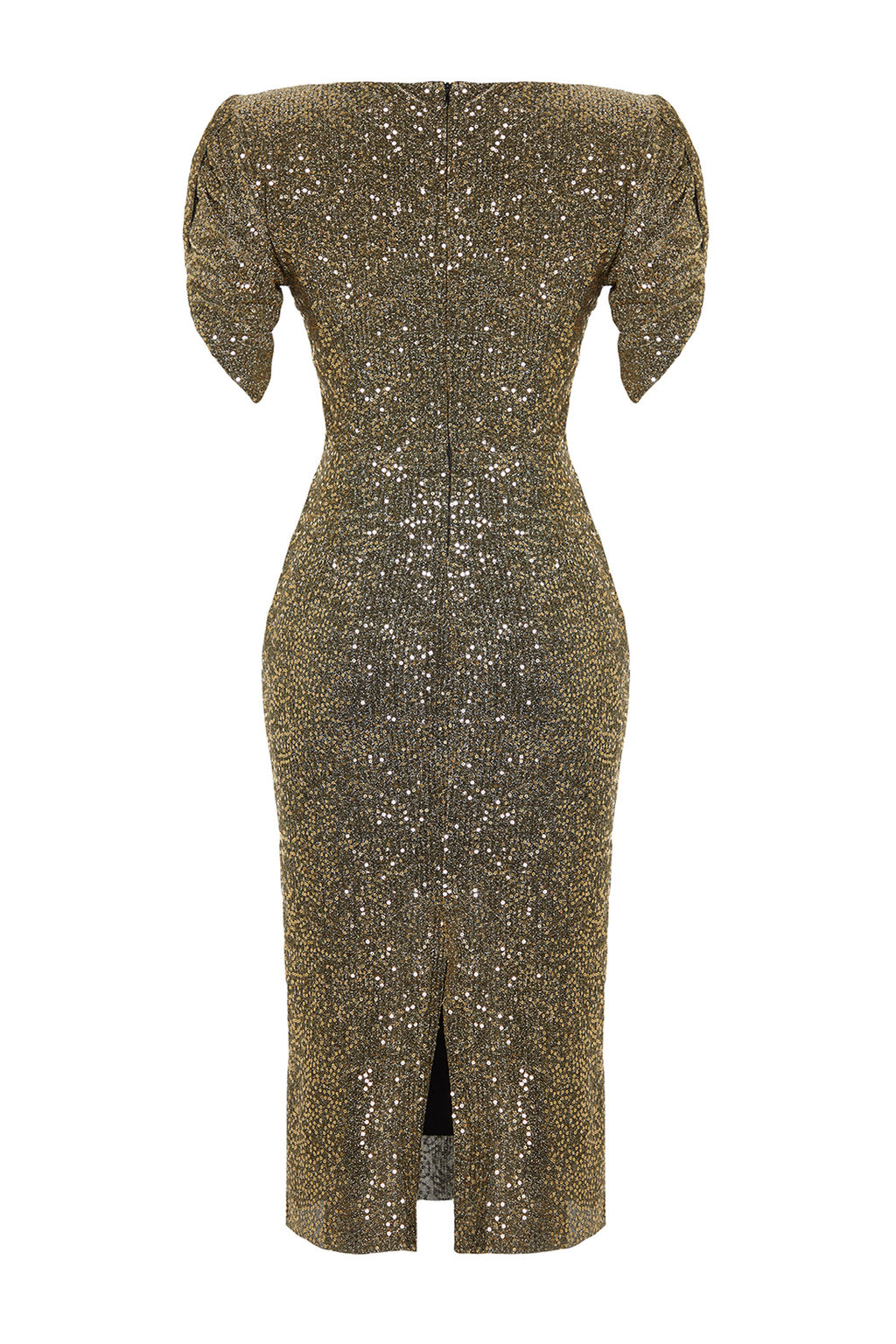 Alt?n Vucuda Oturan Par?lt?l? Orme Payet S?k Abiye Gece Mezuniyet Elbisesi TPRSS24EL00108