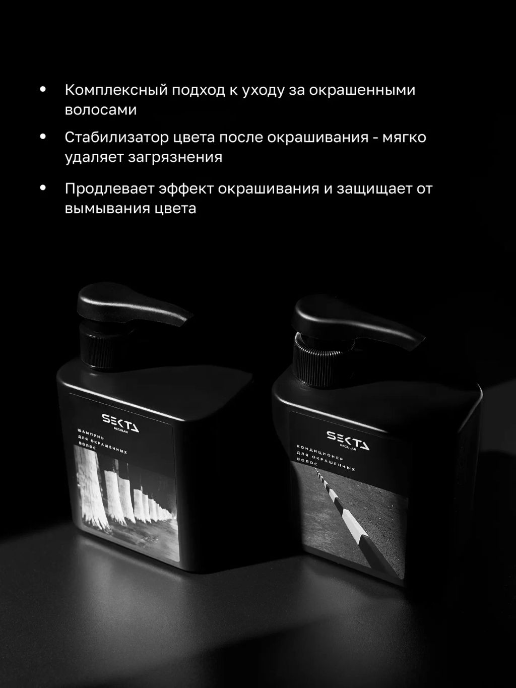 Набор для окрашенных волос: Шампунь + Кондиционер (2 х 500 мл) - HAIR SEKTA фото 2