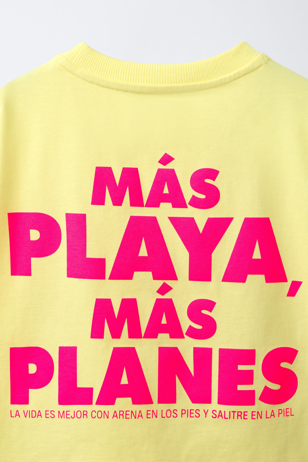 CAMISETA ESTAMPADO TEXTO / Amarillo - Zara фото 4
