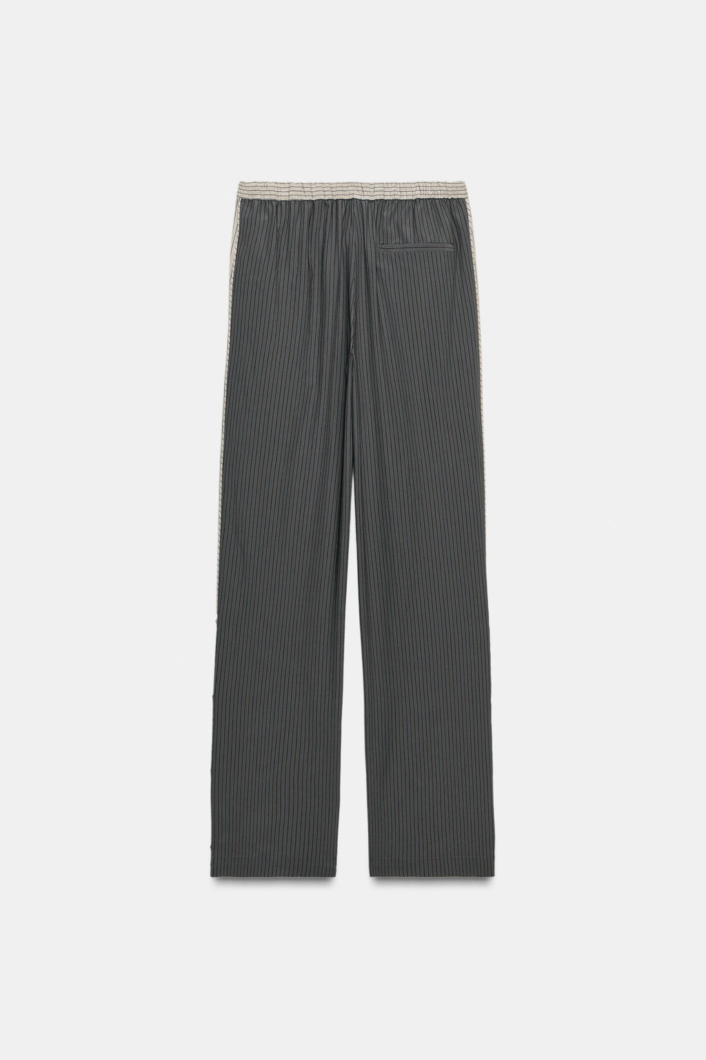 STRIPED VISCOSE BLEND TROUSERS - Zara фото 10