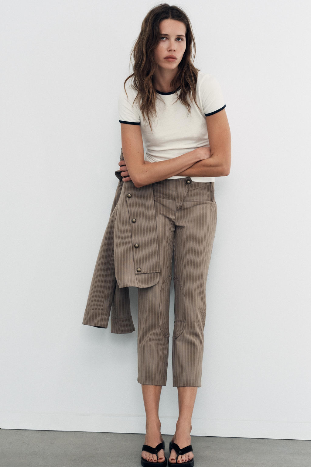 PINSTRIPED CAPRIS - Zara фото 11
