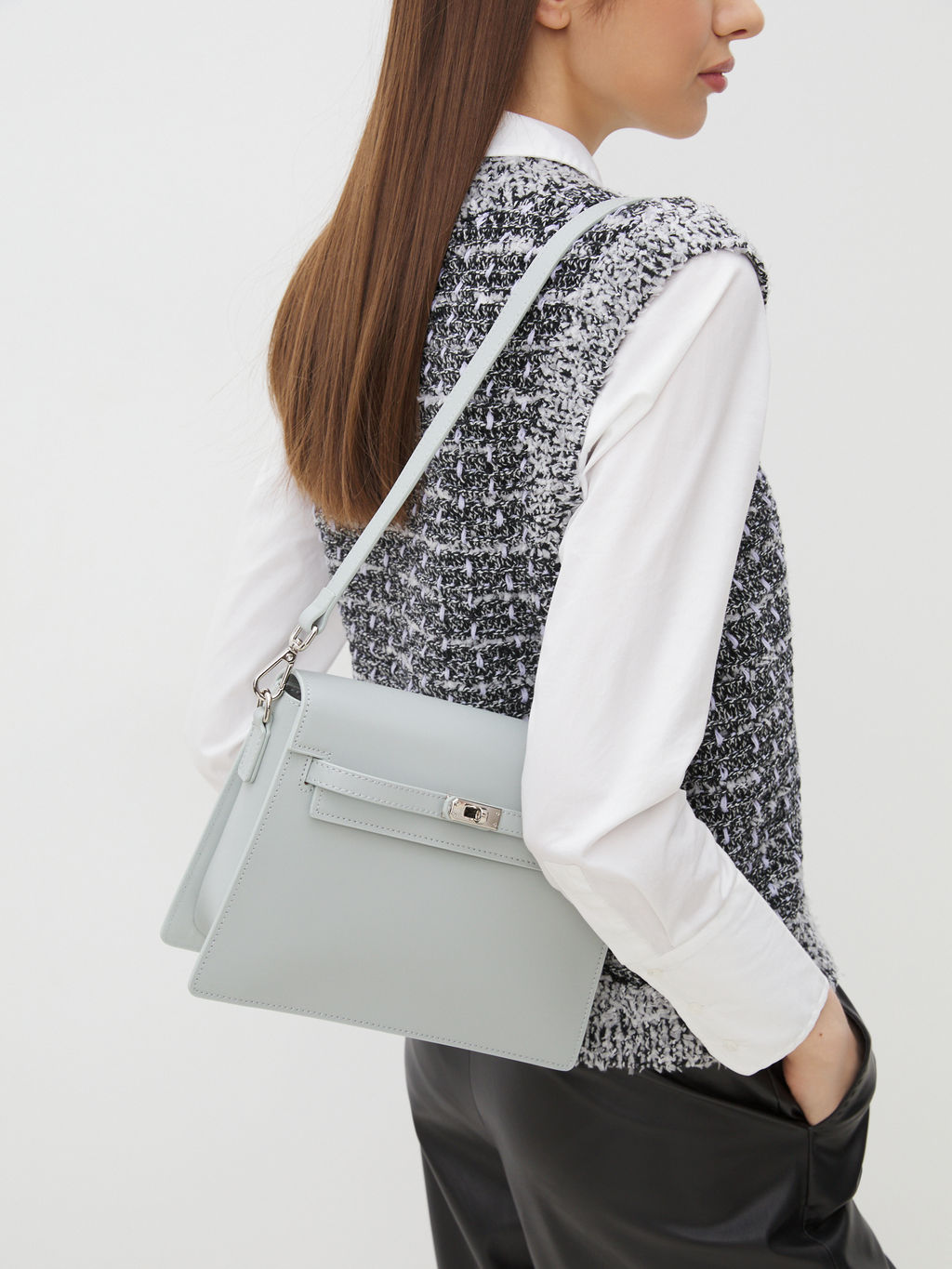 Женская сумка на плечо TENDANCE Артикул 4518075, светло-серый  фото 5