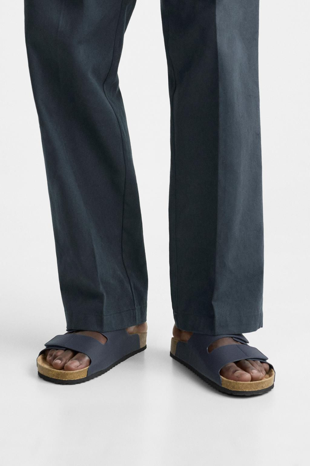 RUBBERISED DOUBLE-STRAP SANDALS - Zara фото 11