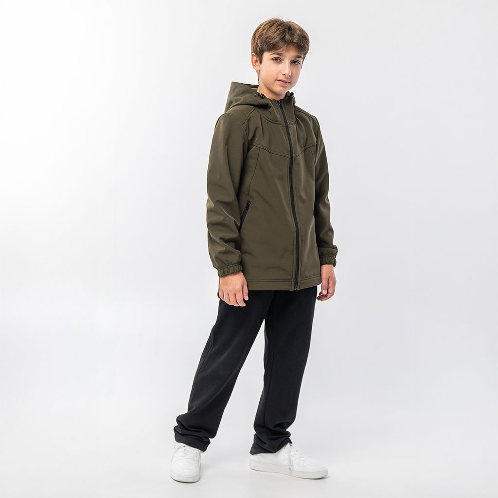 RODOS Куртка софтшелл для мальчика демисезон М-311д Тёмно-серый  фото 30
