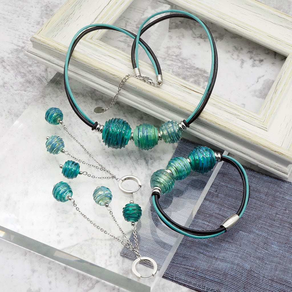 Серьги из муранского стекла MERMAID LS3361