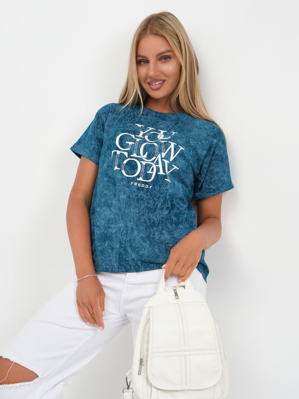 Футболка варенка Хлопок 100% Лиона индиго - Ивассорти фото 29