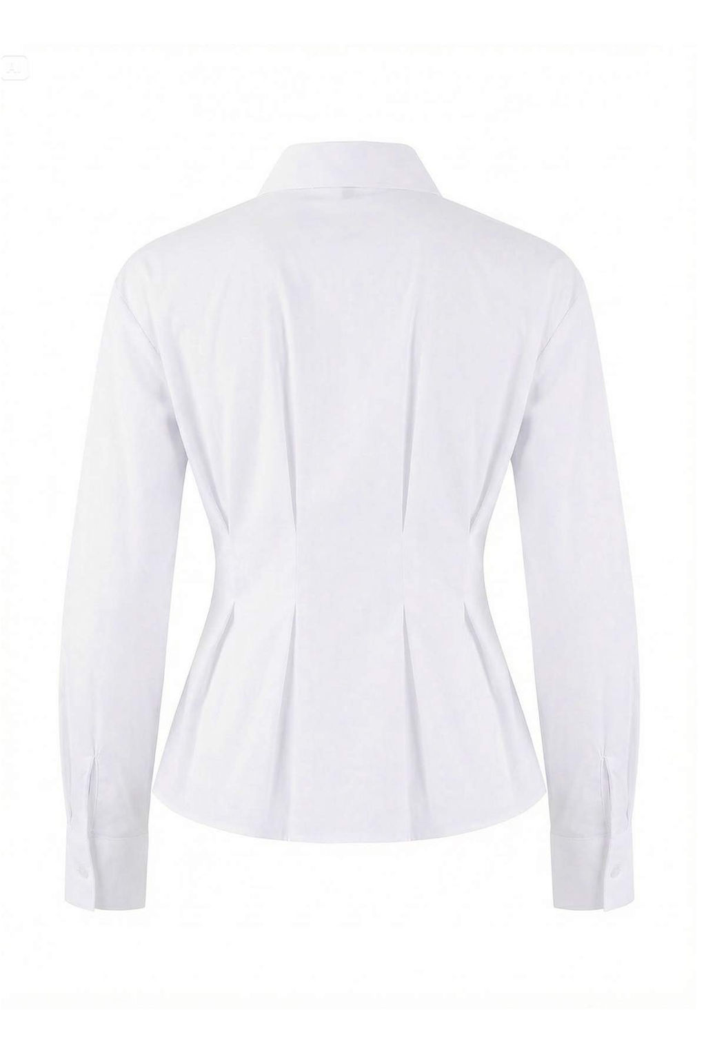 Beyaz Suni Deri Kemer Detayl? Pileli Gomlek TWOSS26GO00011