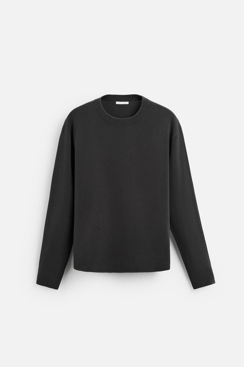 COTTON BLEND TEXTURED SWEATER - Zara фото 6
