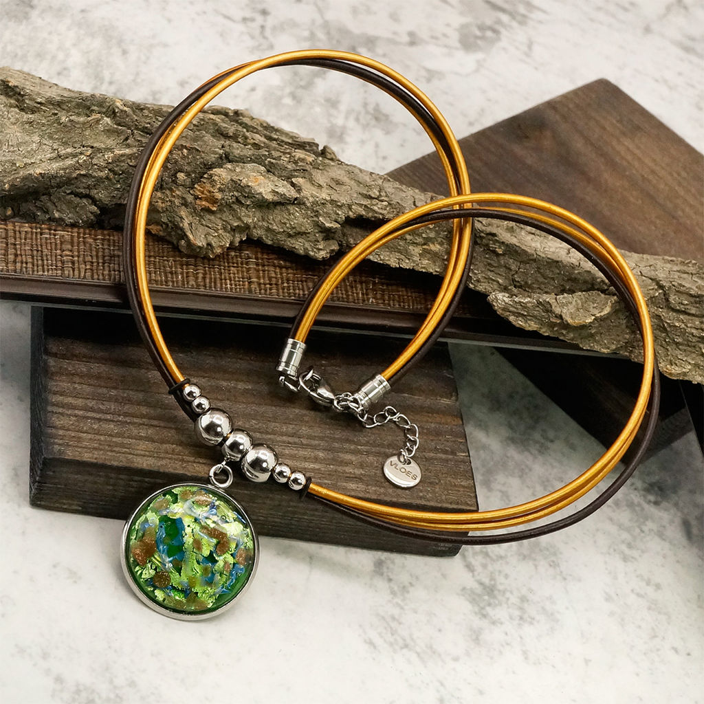 MAGIC FOREST Колье из муранского стекла LKY4627