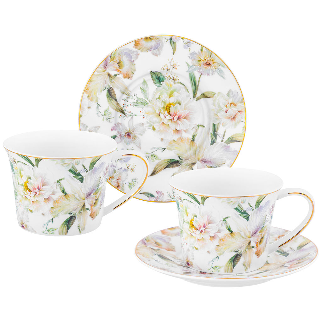 Чайн. пара 4 пр. 270 мл 12,5*9,5*7 см "Корнелия", NEW BONE CHINA