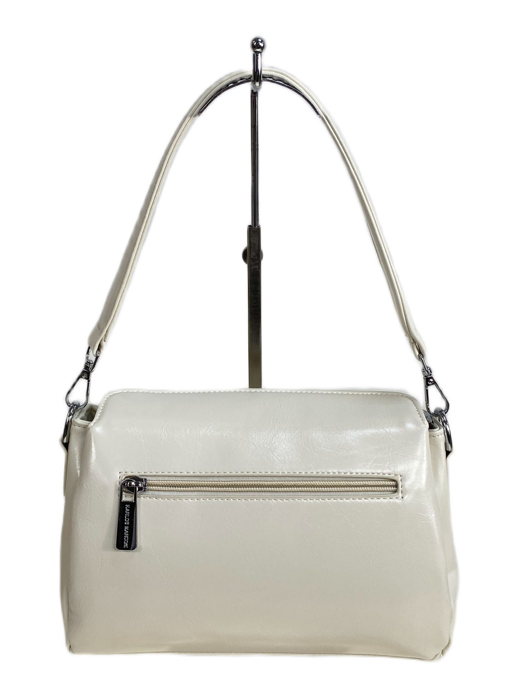 Женская сумка из искусственной кожи, цвет молочный - Greta фото 2