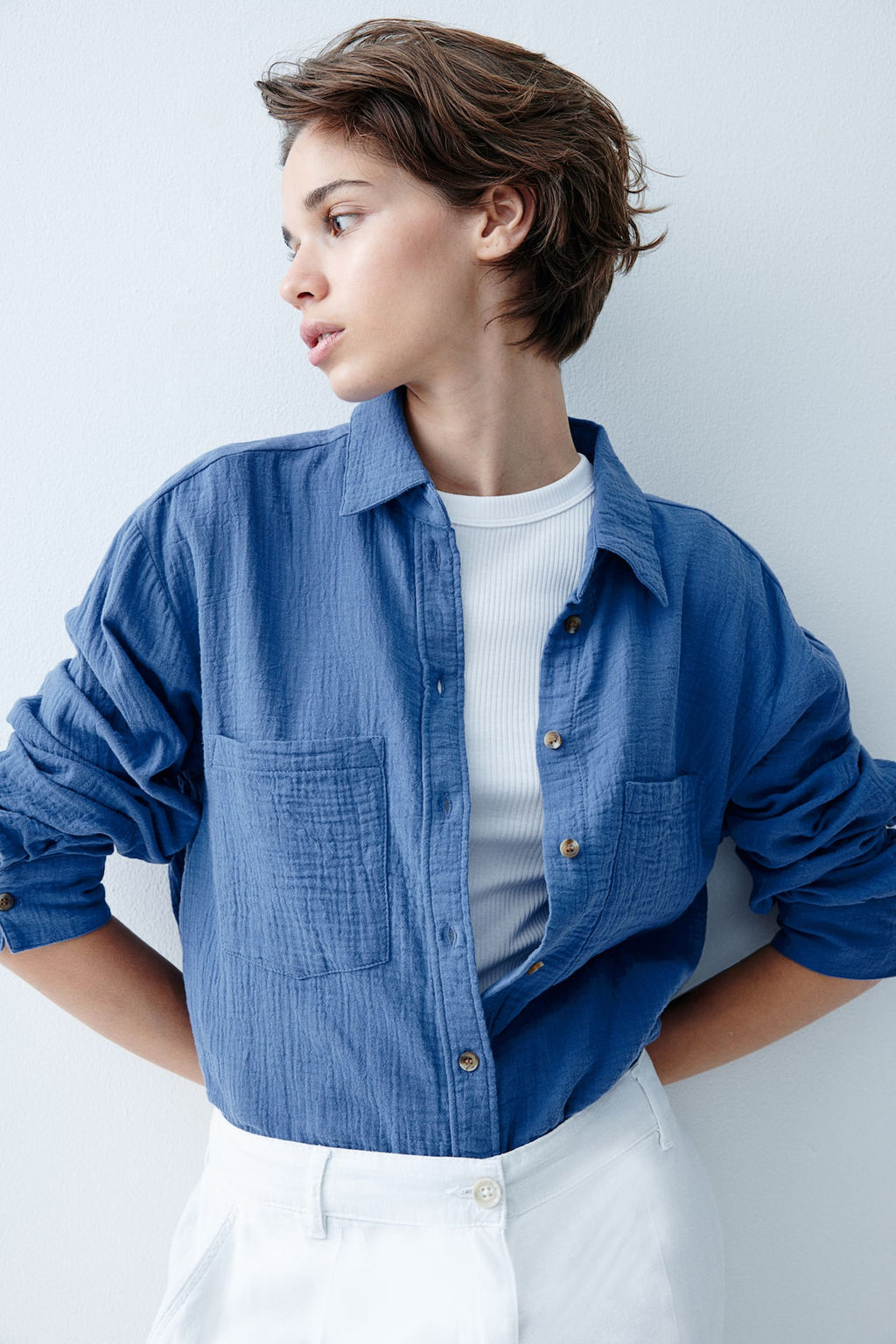 Camisa de algodon - H&m фото 3