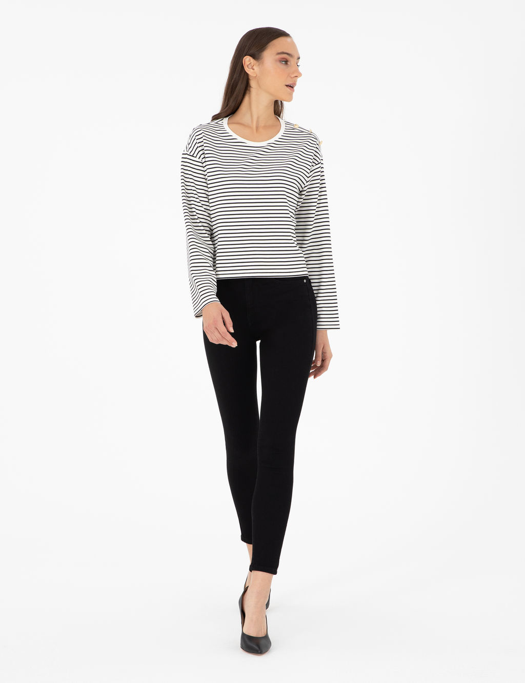 Ekru Regular Fit Sweatshirt
