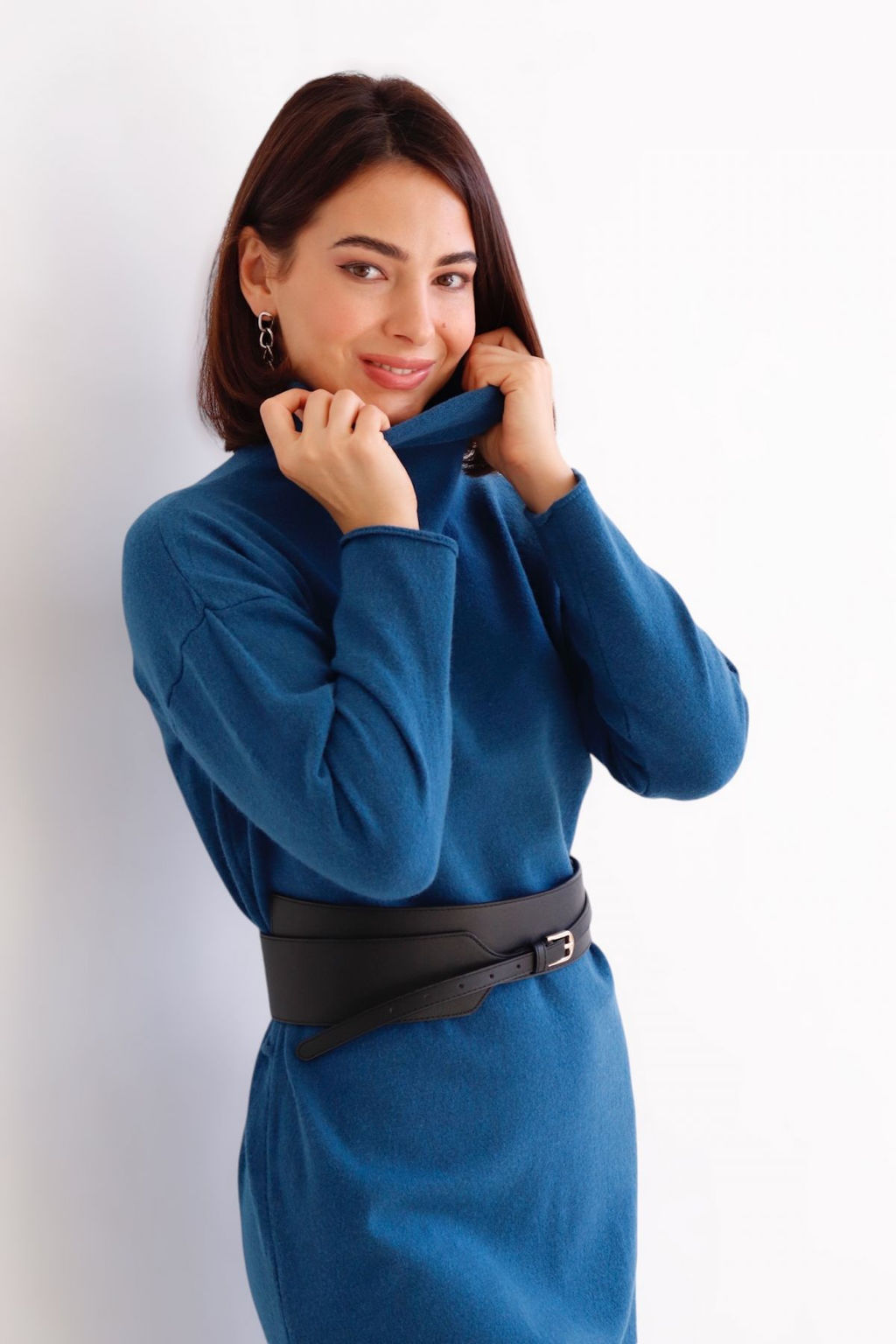 Martichelli Платье вязаное синее  фото 14