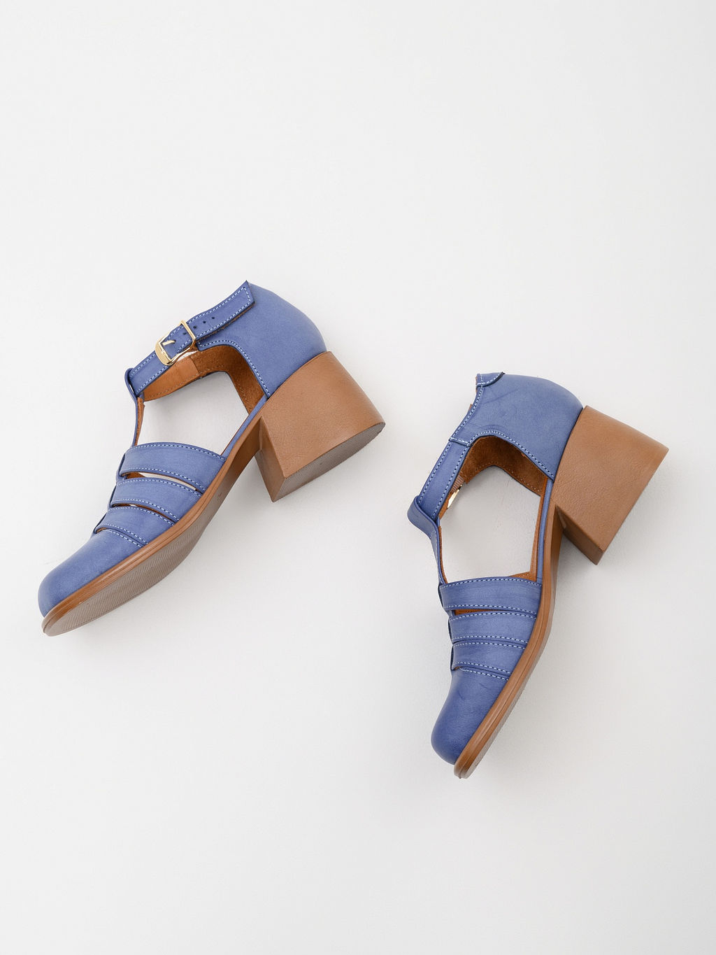 Босоножки 5036.23663bе.Вакса джинс+коричневый