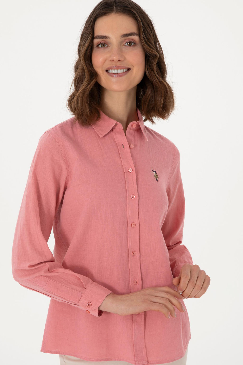 Kad_n Pembe Uzun Kollu Basic G_mlek Sepette S_rpriz _ndirim - U.s. polo assn фото 3