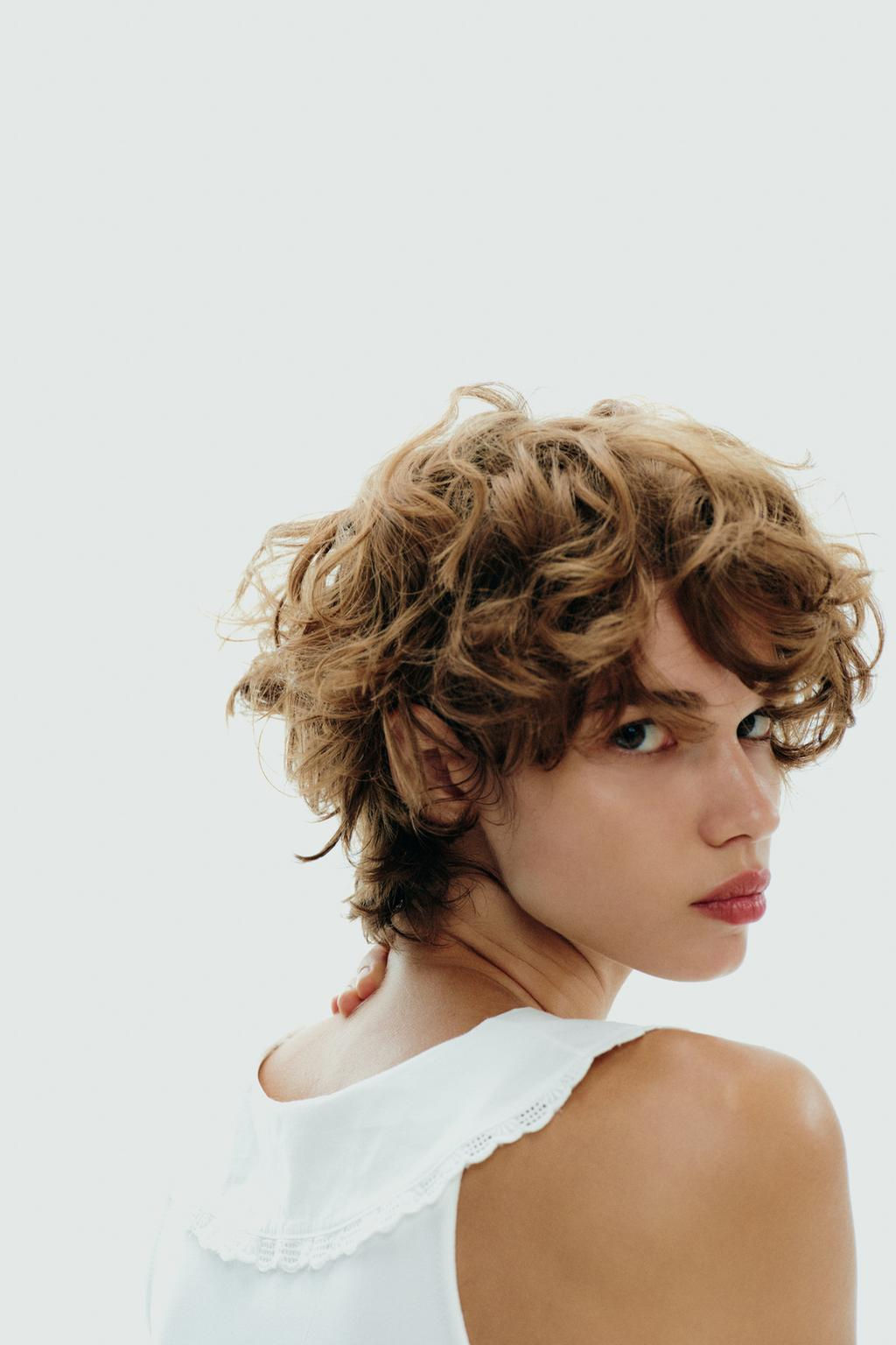 BUTTON-UP COLLAR TOP - Zara фото 5