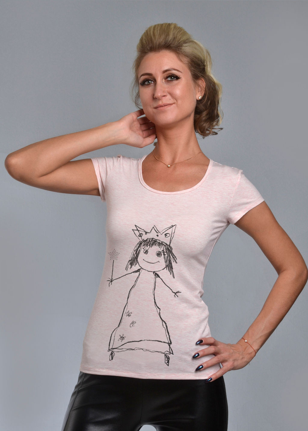 Футболка женская ЦАРЕВНА (светло розовый №2) - Ивановская трикотажная компания фото 3