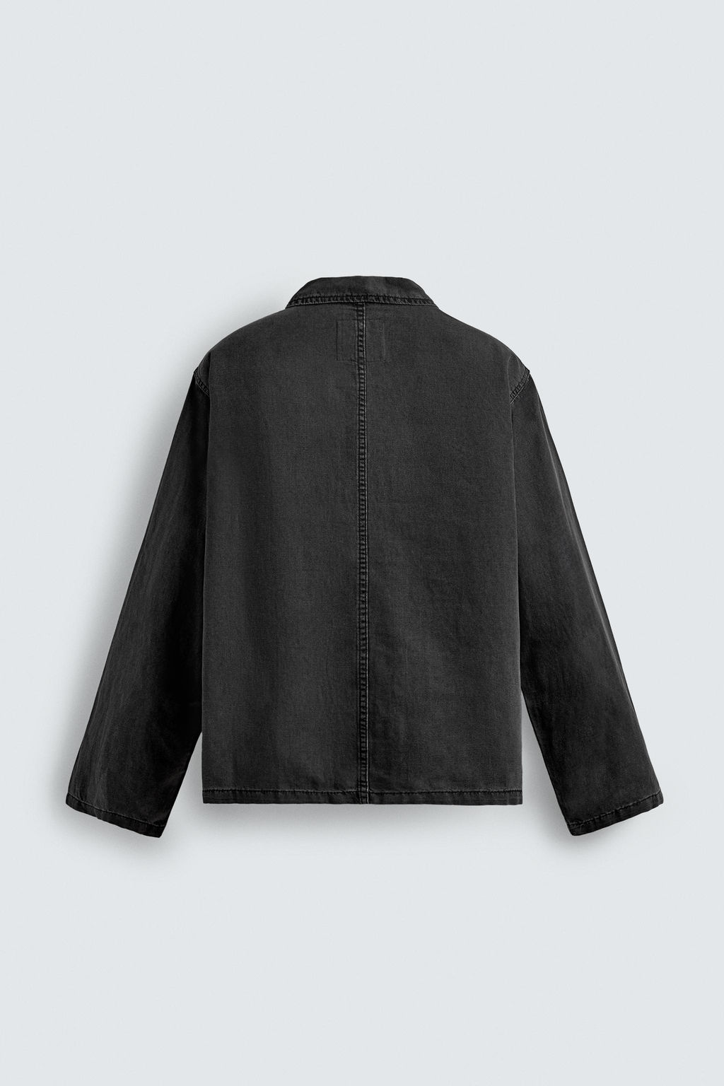 WASHED COTTON/LINEN OVERSHIRT - Zara фото 8