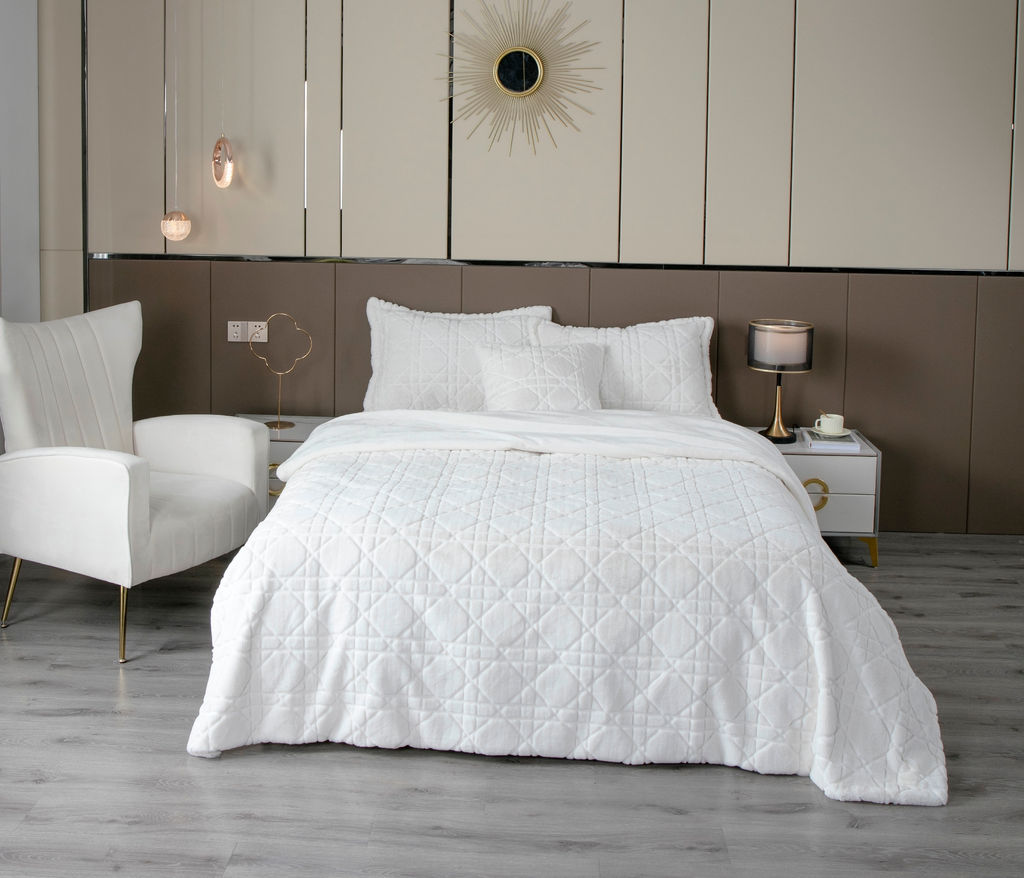 Покрывало декоративное Shinshilla Dori (молоко) - Kazanov.a. фото 4