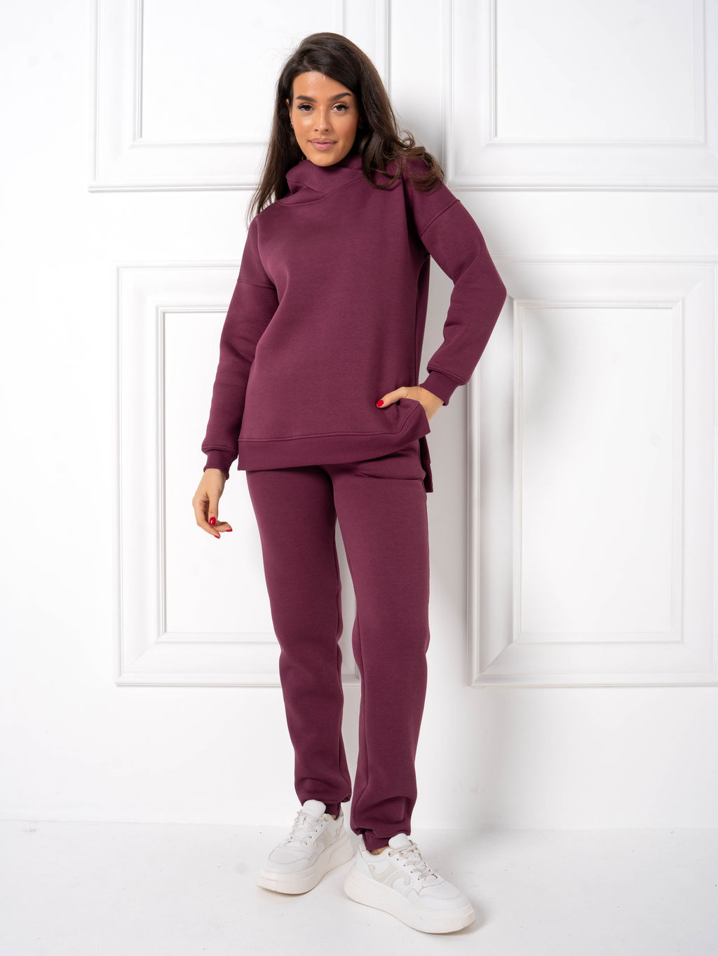 РАСПРОДАЖА Костюм Шарлот (начес)_394/винный - Ihomelux фото 2