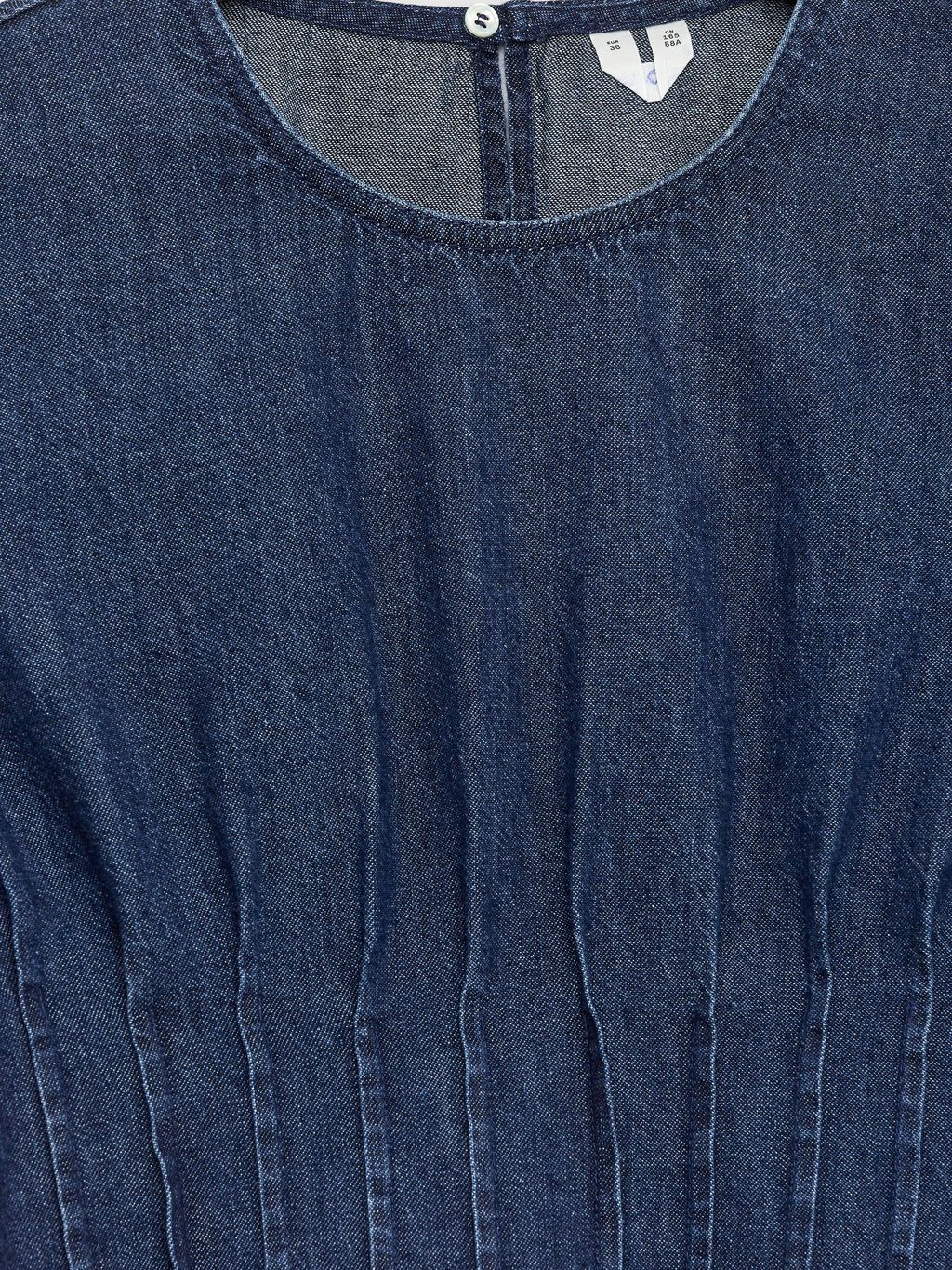 Top denim plisado - H&m фото 2