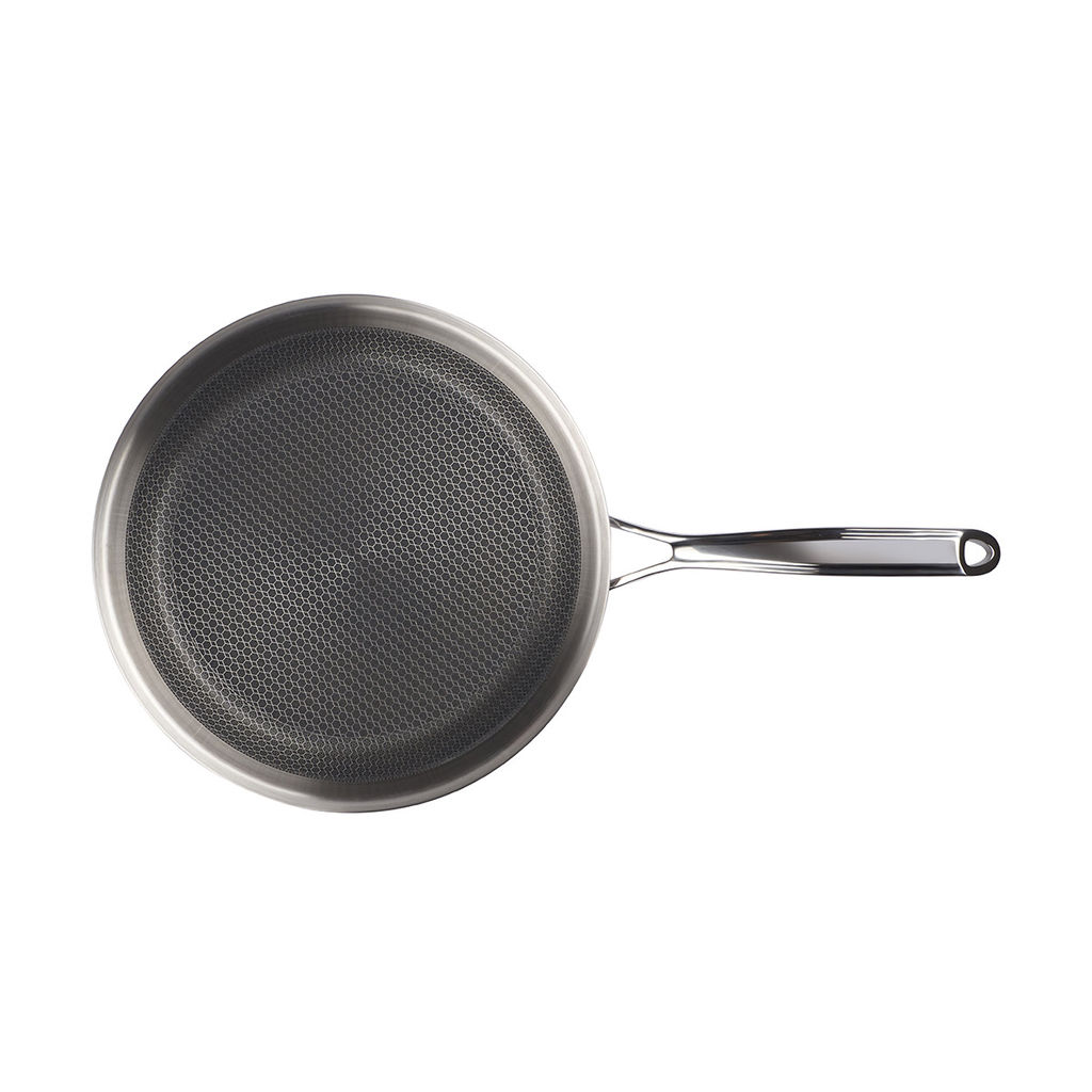 0391 GIPFEL Сковорода MELANIA 28см с трехслойным дном, с антипригарным покрытием 3D ILAG Black. Материал: нерж. сталь 18/10  фото 5