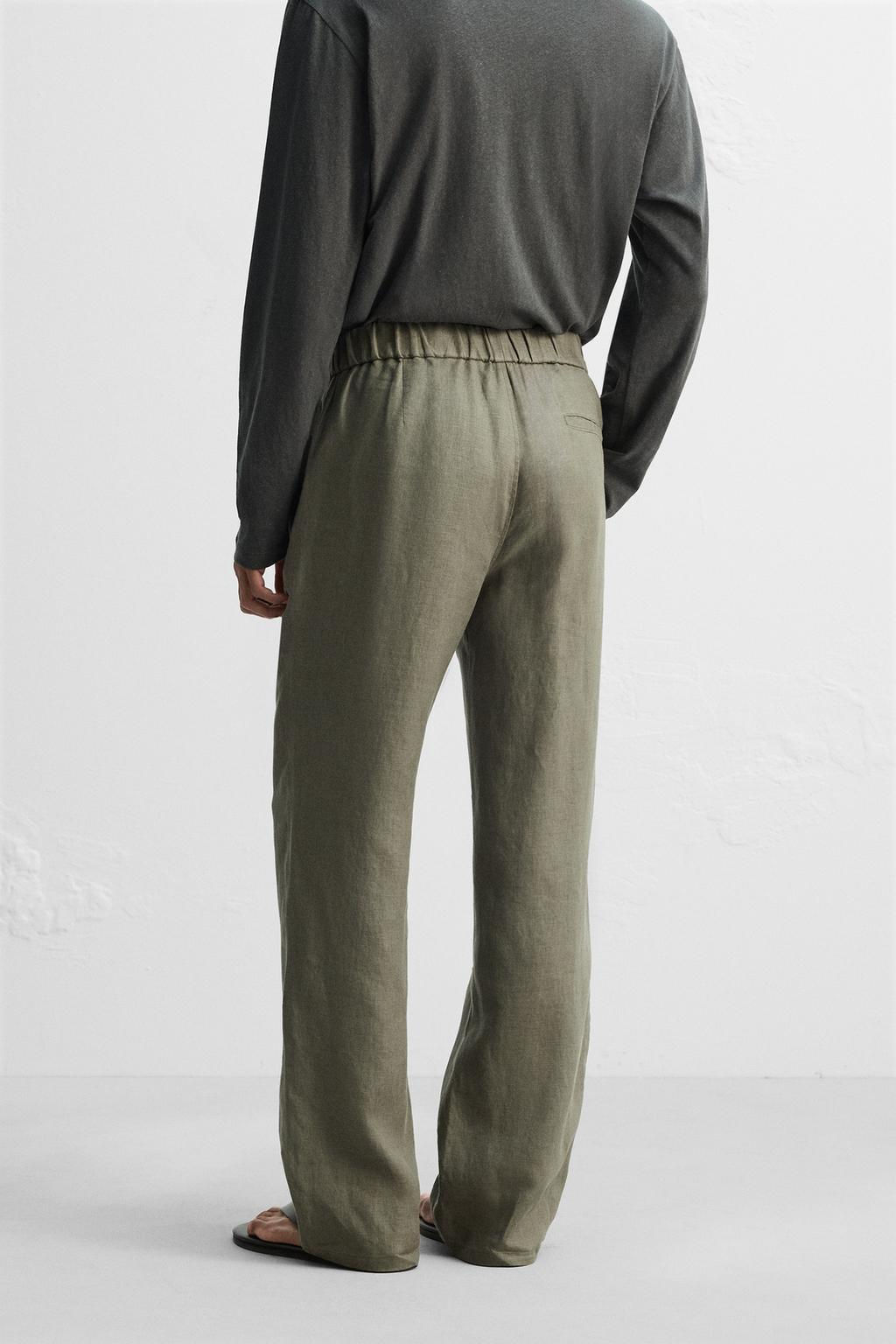 100% LINEN TROUSERS - Zara фото 7