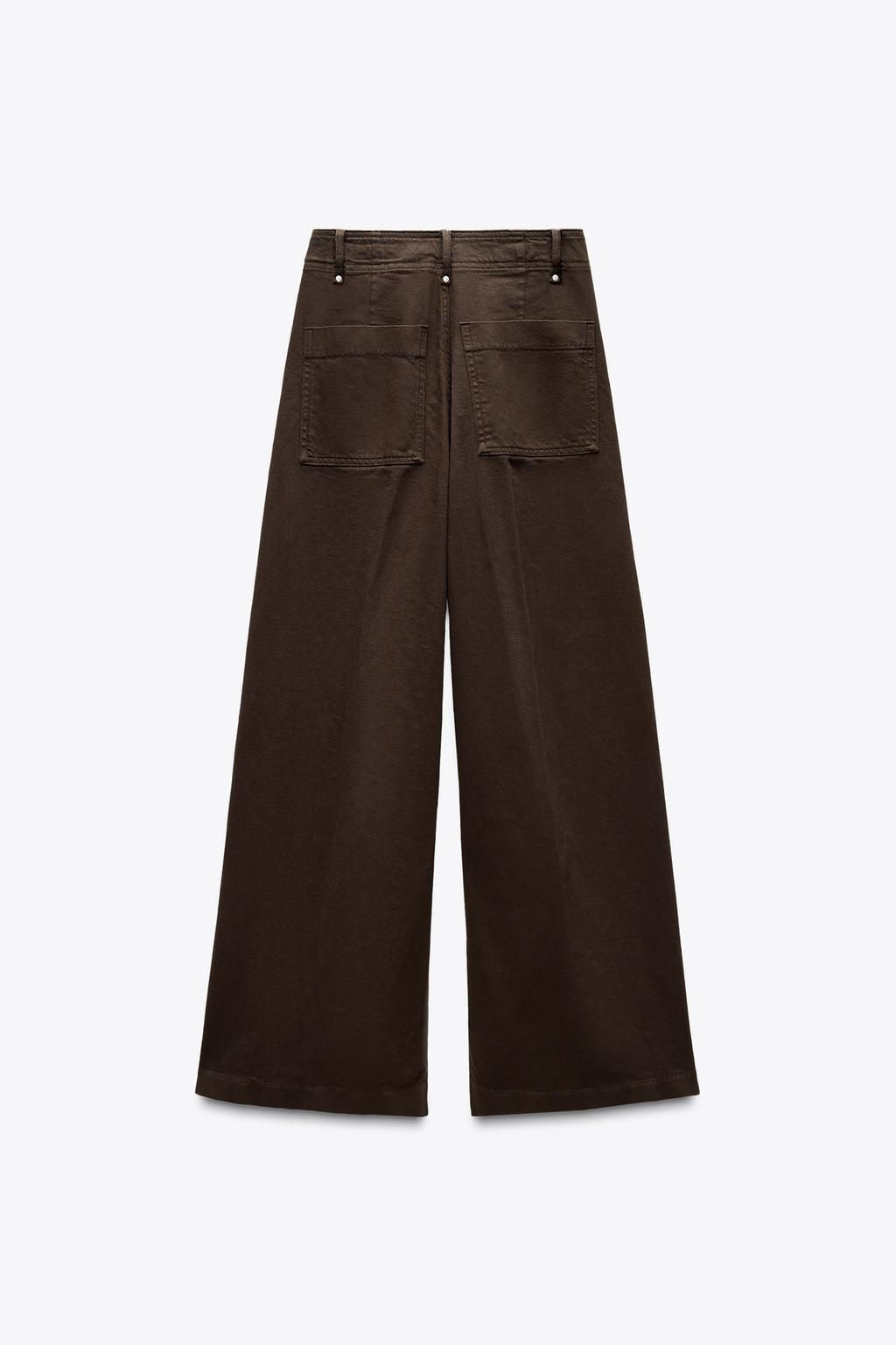 ZW COLLECTION WIDE-LEG HIGH-WAIST JEANS - Zara фото 30