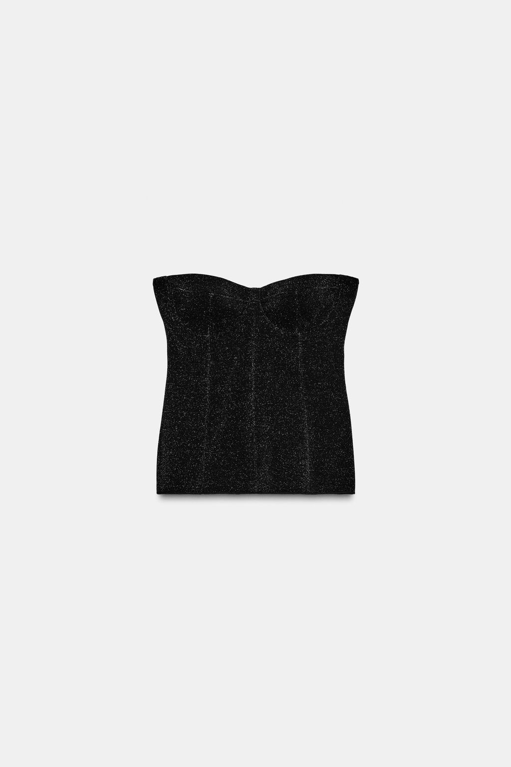 SPARKLY STRETCH BANDEAU TOP - Zara фото 6