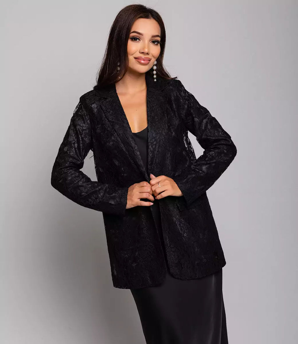 Пиджак #БШ2003, чёрный