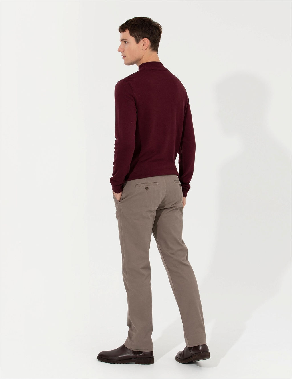A__k Kahverengi Regular Fit Kanvas Pantolon - Pierre cardin фото 4