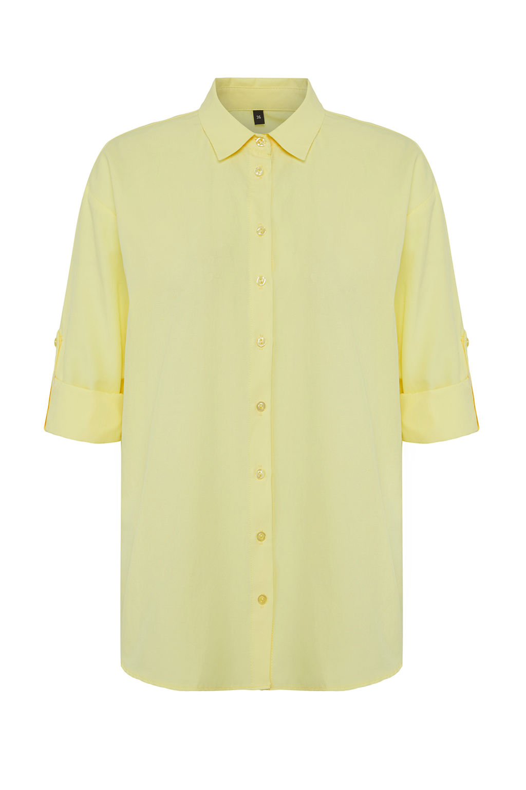 TRENDYOLMILLA Mavi Cizgili Dokuma Plaj Gomlegi TBESS22GO0664  фото 11