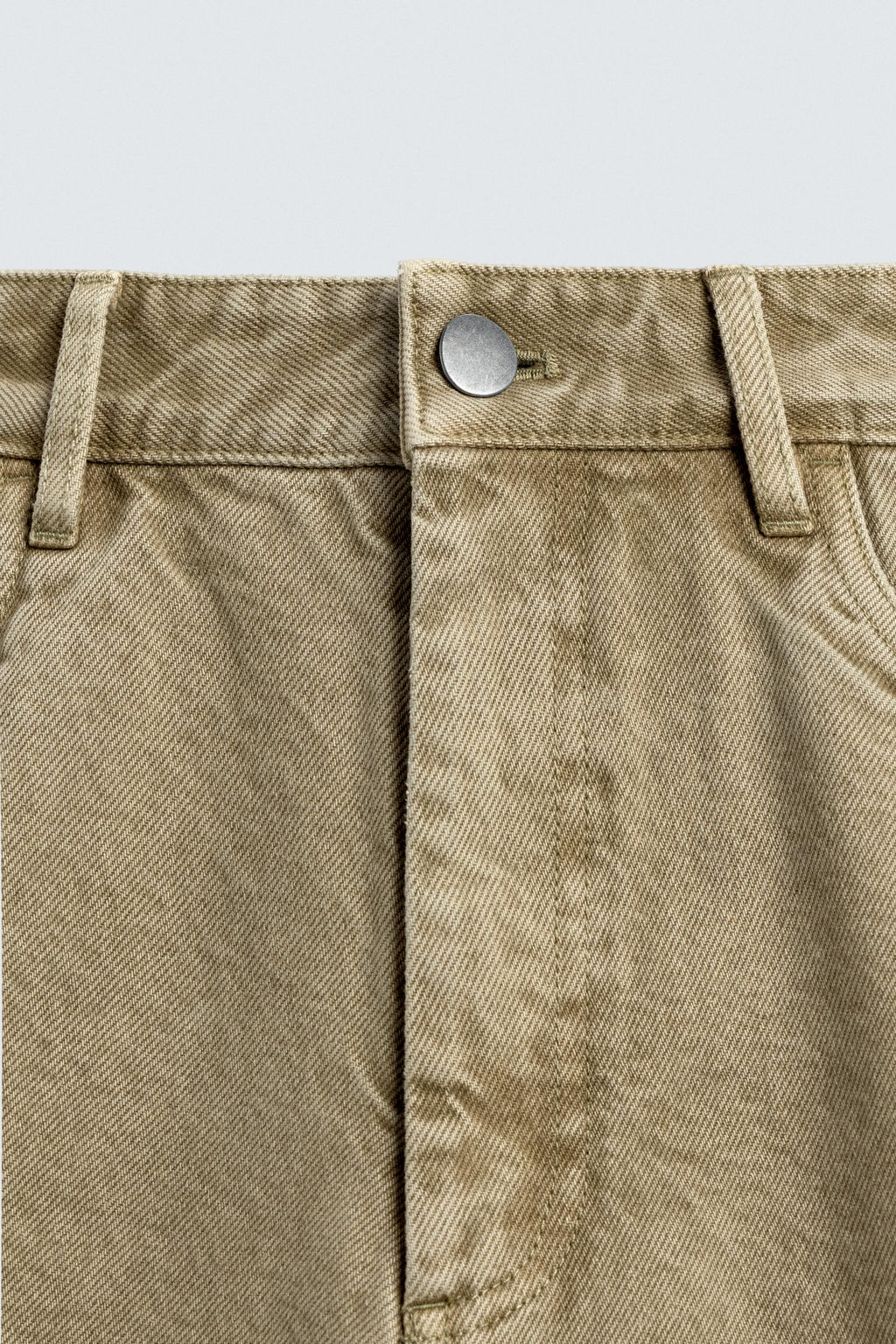 PANTAL?N STRAIGHT FIT LAVADO / Beige - Zara фото 9