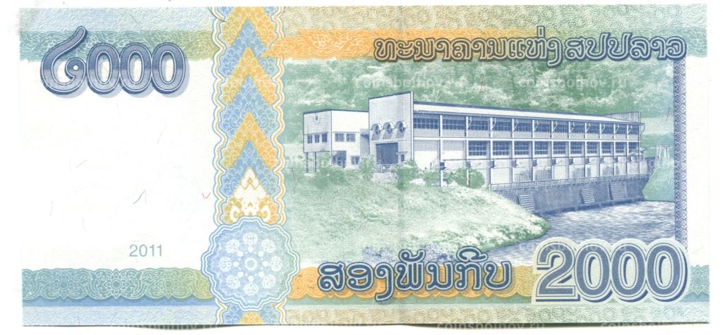 2000 кип 2011 года Лаос