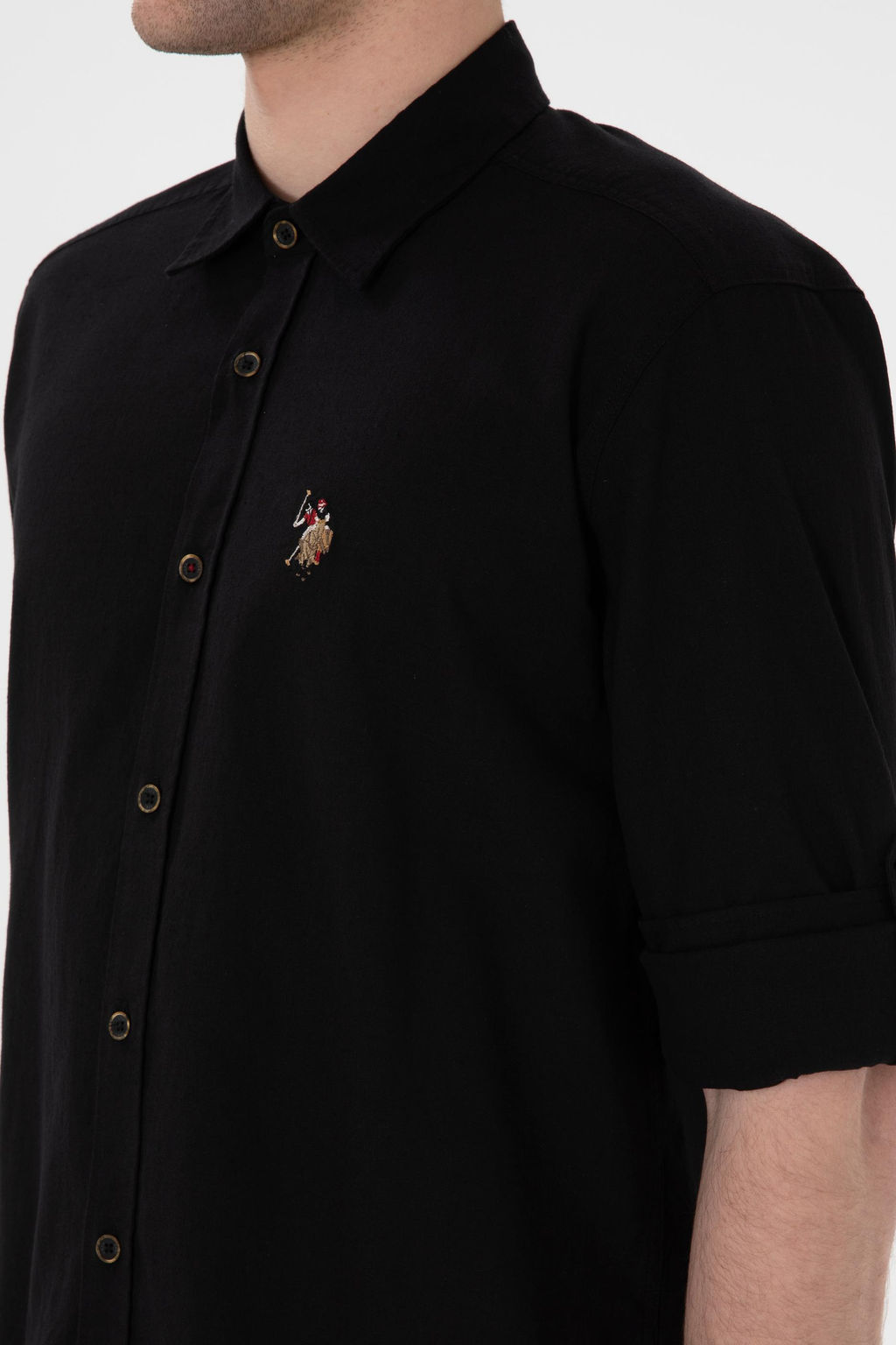 Erkek Siyah Uzun Kollu Basic G_mlek Sepette S_rpriz _ndirim - U.s. polo assn фото 7