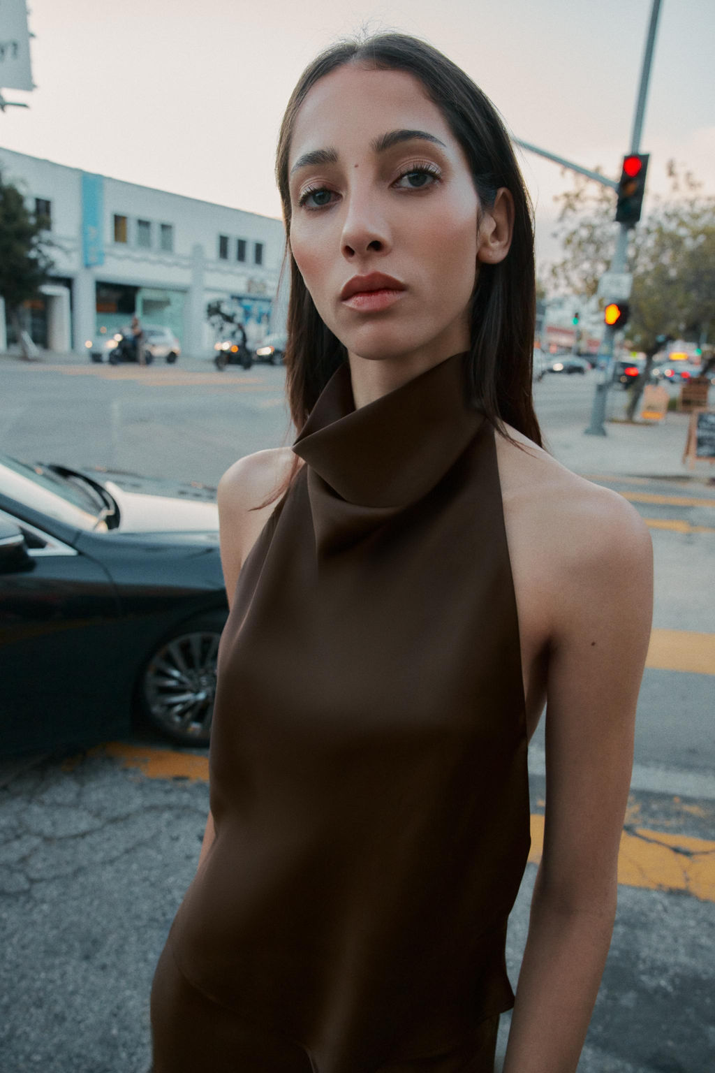 SATIN HALTER TOP - Zara фото 43