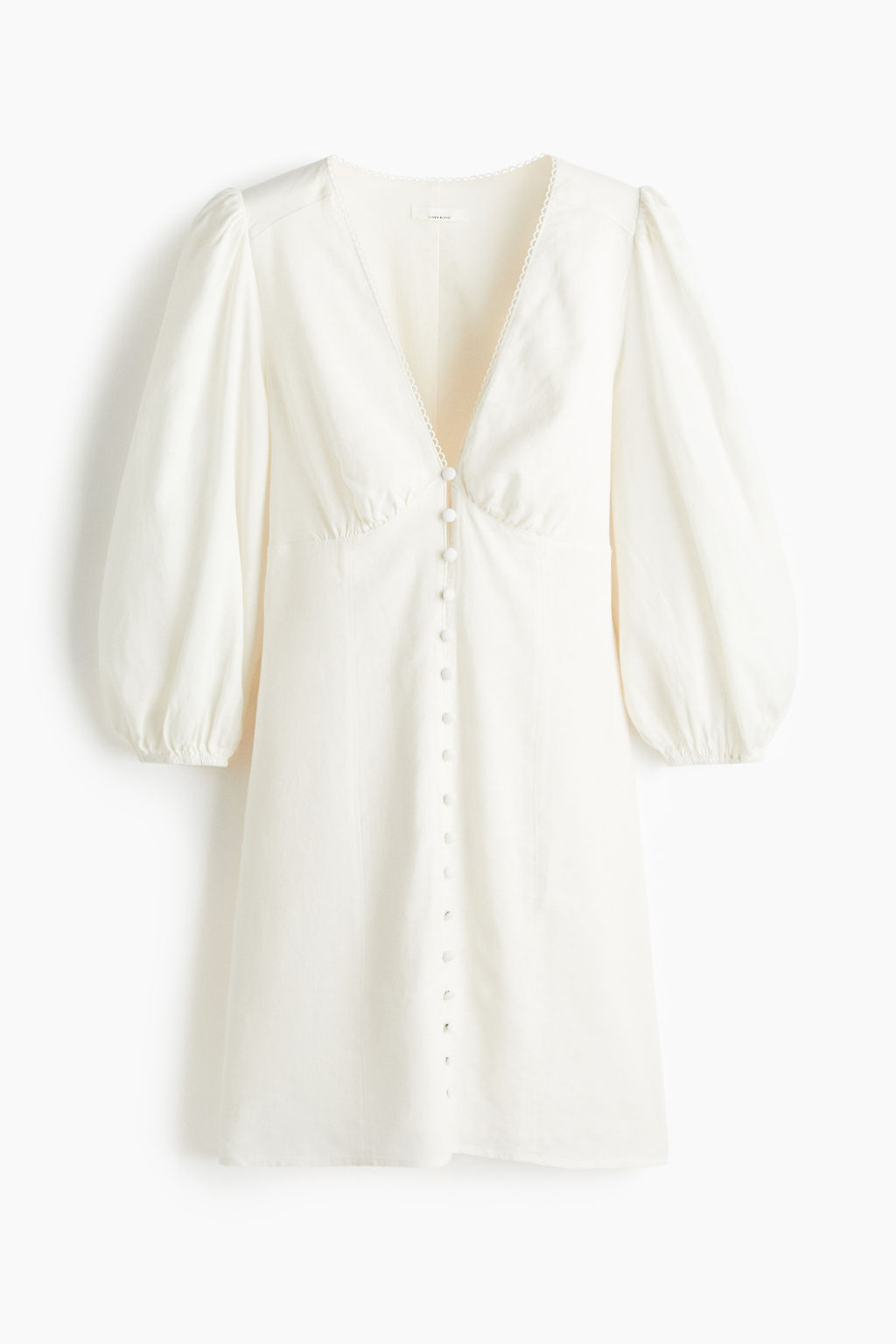 Vestido en mezcla de lino
